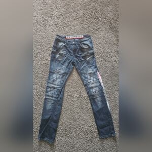 Encrypted Anime Men's Blue Jeans